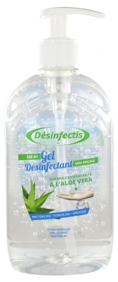 Gel Hydroalcoolique Désinfectant à l'Aloe Vera 500 ml