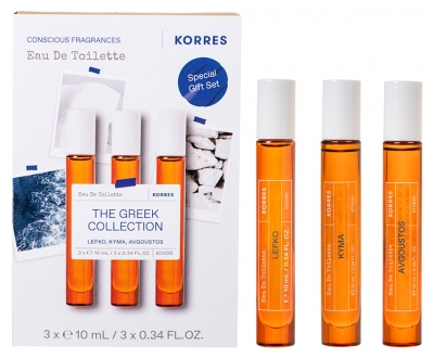 Korres Coffret Eau de Toilette The Greek Collection Lot de 3 X 10 ml