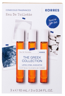 Korres Coffret Eau de Toilette The Greek Collection Lot de 3 X 10 ml