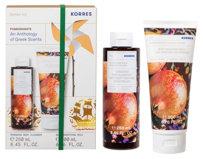 Korres Lait Corps Verger Grenadier 200 ML + Gel Douche au Verger de Grenadier 250 ML