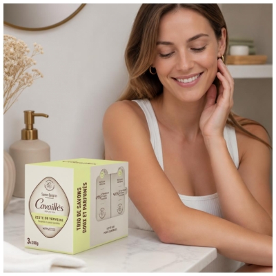 Cavaillès Savon Surgras Verveine Lot de 3 x 200 Grammes