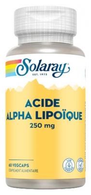 Solaray Acide Alpha Lipoïque 250 MG 60 Unités Végétales