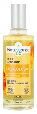 Natessance Huile Apaisante de Calendula Peaux Sensibles Bio 50 ml