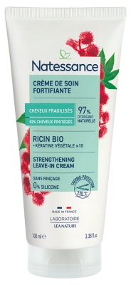 Natessance Crème de Soin Capillaire Ricin & Kératine Végétale 100 ml