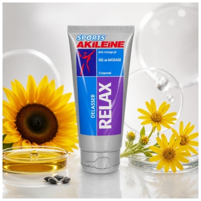 Akileïne Sports Relax Gel de Massage Corporel 75 ml