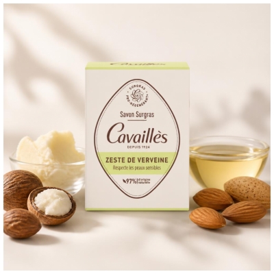 Cavaillès Savon Surgras Zeste de Verveine 100 Grammes