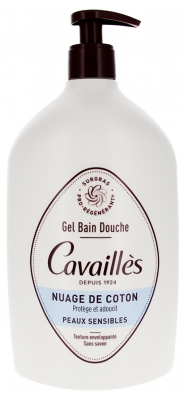 Rogé Cavaillès Gel Bain et Douche Fleur de Coton Peaux Sensibles 1 L