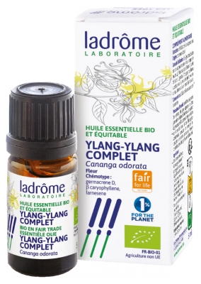 Ladrôme Huile Essentielle Ylang Ylang Complet (Cananga odorata) Biologique 5 ML