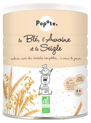 Popote Le Blé L'Avoine et Le Seigle Les Céréales Dès 6 Mois Bio 220 g