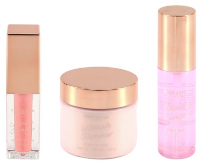 Profusion Cosmetics Ultimate Shimmer Coffret Soins Pailletés Corps et Lèvres