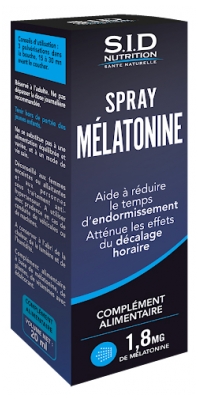 S.I.D Nutrition Spray Mélatonine 1,8 MG 20 ML