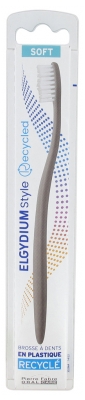 Pierre Fabre Oral Care Elgydium Style Recycled – Brosse à Dents en Plastique Recyclé 1 U - Couleur : Gris Foncé