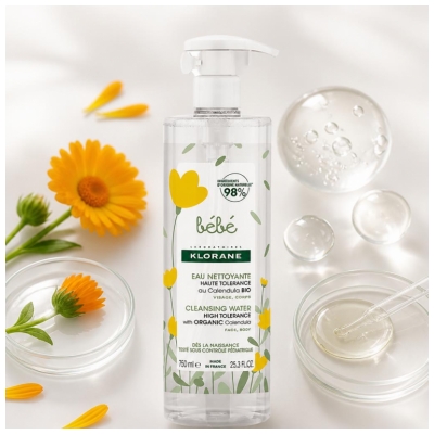 Klorane Eau Nettoyante Bébé 750 ml