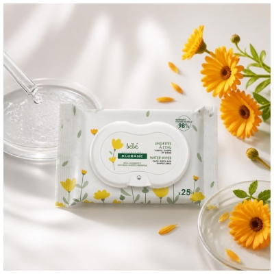 Klorane 25 Lingettes à L'Eau Bébé