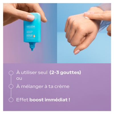 Weleda Serum Drops Sérum Hydratation 24 Heures 30 ML