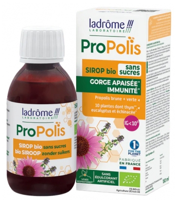 Ladrôme Propolis Sirop Gorge Apaisée Biologique 150 ML