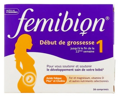 Femibion Début de Grossesse 1 Jusqu'à la 12ème Semaine 56 Comprimés