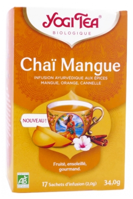 Yogi Tea Chaï Mangue Bio 17 Sachets de 2 g