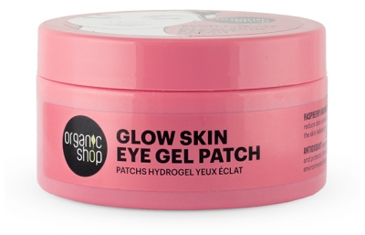 Organic Shop Patchs Antioxydant Yeux Hydrogel Thé Glacé et Framboise 60 Unités