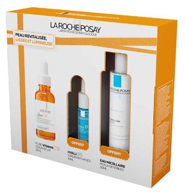 La Roche-Posay Pure Vitamin C12 Sérum Anti-Rides et Éclat 30 ml + Routine Peau Revitalisée Offerte