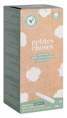 Les Petites Choses Tampon Avec Applicateur Coton Bio Flux Normal 16 Tampons