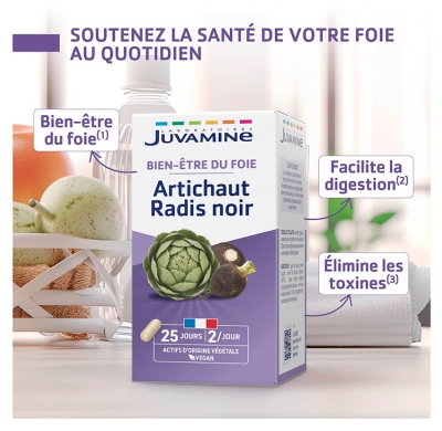 Juvamine Artichaut Radis Noir 50 Unités