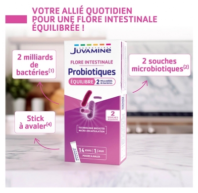 Juvamine Flore Intestinale Probiotiques 14 Unités