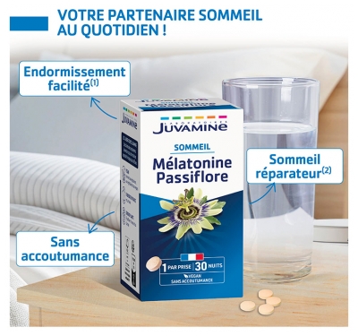 Juvamine Mélatonine Passiflore 30 Unités
