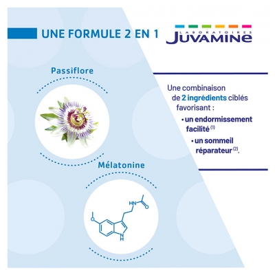 Juvamine Mélatonine Passiflore 30 Unités