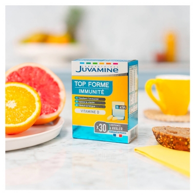 Juvamine Top Forme Immunité Vitamine D 30 Comprimés à Avaler