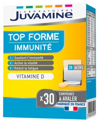 Juvamine Top Forme Immunité Vitamine D 30 Comprimés à Avaler
