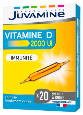 Juvamine Vitamine D 2000 UI 20 Ampoules de 10 ml