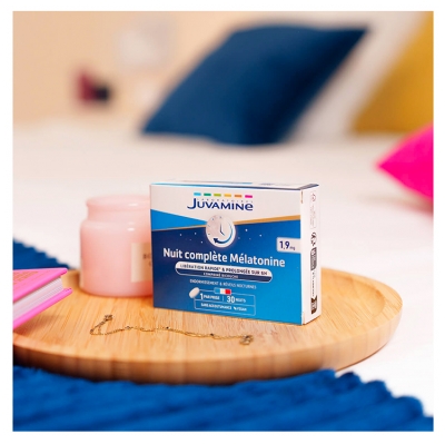 Juvamine Nuit Complète Mélatonine 1,9 mg 30 Unités Bi-Couches