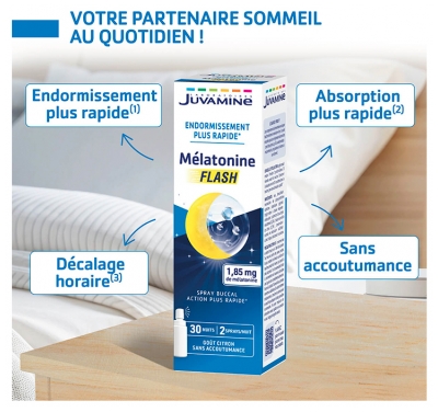 Juvamine Mélatonine Sommeil Flash Spray Buccal 15 ML