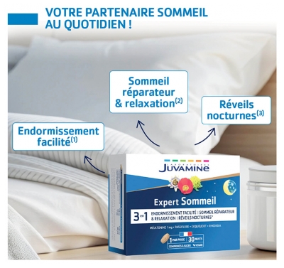 Juvamine Sommeil 3 en 1 30 Comprimés à Sucer
