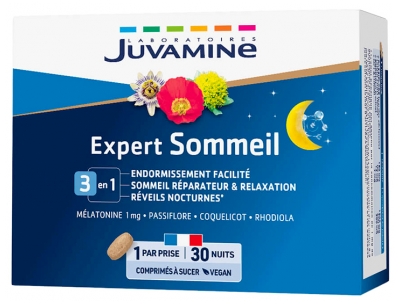 Juvamine Sommeil 3 en 1 30 Comprimés à Sucer