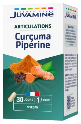 Juvamine Promesses Santé Articulations Curcuma Pipérine 30 Comprimés 