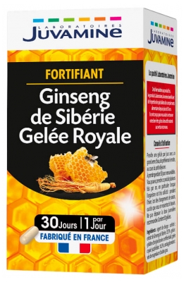 Juvamine Promesse Tonus Ginseng de Sibérie Gelée Royale 30 Gélules