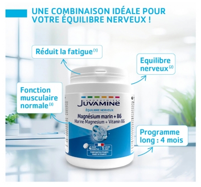 Juvamine Magnésium Marin Vitamine B6 120 Unités