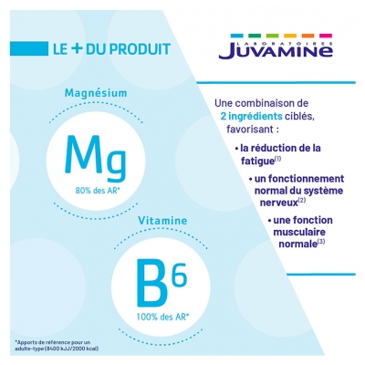 Juvamine Magnésium Marin Vitamine B6 120 Unités