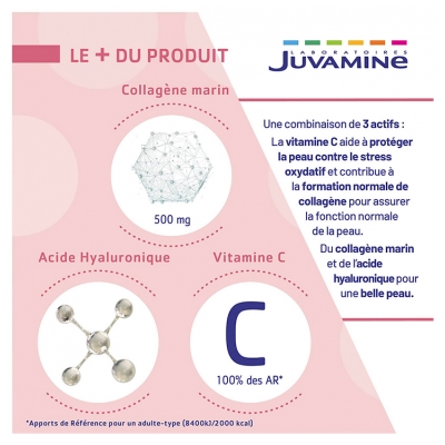 Juvamine Collagène Marin Acide Hyaluronique 60 Unités