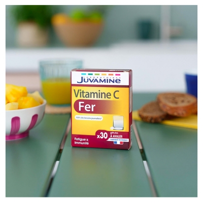 Juvamine Fer + Vitamine C Fatigue 30 Gélules