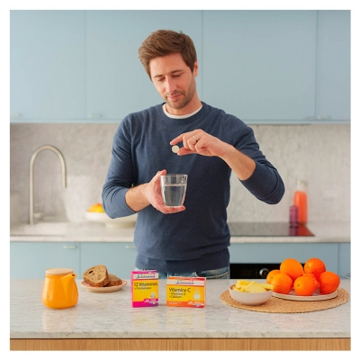 Juvamine Vitamine C + D + Calcium 30 Comprimés Effervescents
