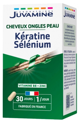 Juvamine Kératine Sélénium 30 Unités
