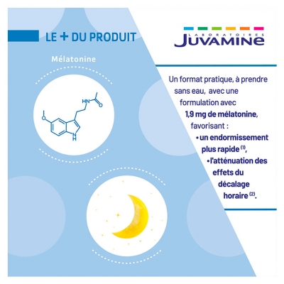 Juvamine Mélatonine Flash 1,9 mg 60 Unités
