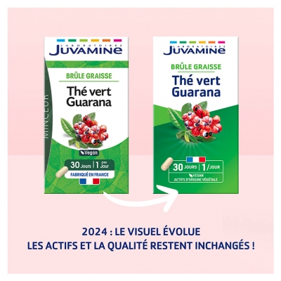 Juvamine Thé Vert Guarana 30 Unités