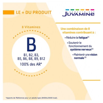 Juvamine Complexe Vitamines B Fatigue & Système Nerveux 30 Gélules