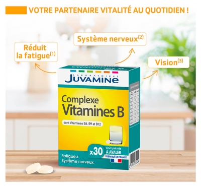 Juvamine Complexe Vitamines B Fatigue & Système Nerveux 30 Gélules