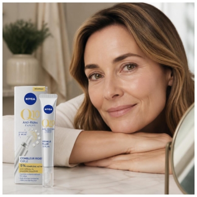 Nivea Q10 Sérum Visage 2en1 Combleur de Rides Ciblé 15 ml