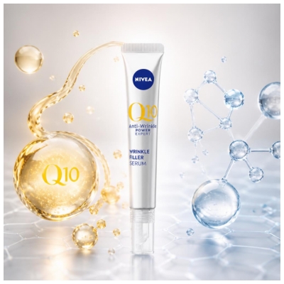 Nivea Q10 Sérum Visage 2en1 Combleur de Rides Ciblé 15 ml